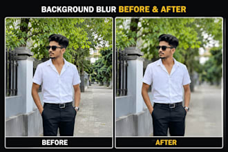 professionally blur or remove background from your photos