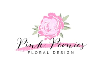 design modern floral or feminine line art logo