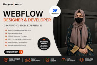 design develop clone update and fix the webflow website