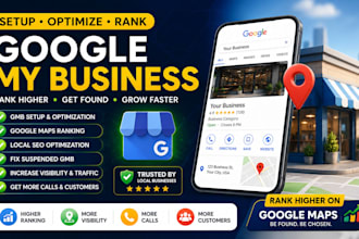 setup google my business, fix suspended gmb, optimize gmb ranking, local seo gmb