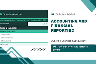 prepare ifrs compliant financial statements for your sme
