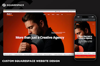 design a high converting custom squarespace website