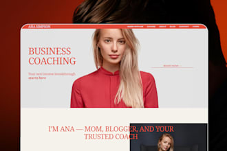 design a squarespace coaching or therapy website