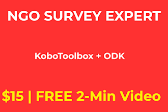 build kobotoolbox survey for ngo data collection
