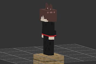 make you a 3d customizable player model for you