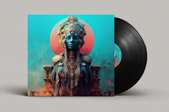design a unique album cover art album artwork or music cover