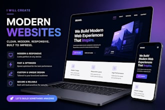 create a modern website