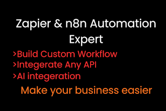 setup n8n automation workflows and connect custom apis