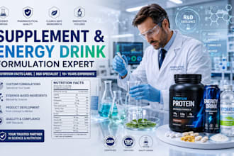 formulate food supplement and energy drink