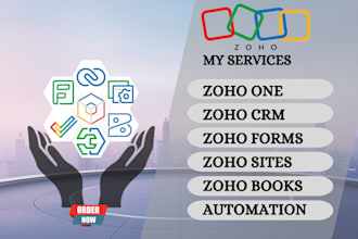 set up zoho CRM, zoho one, workflow automation, zoho books