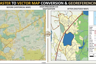 do high precision raster to vector map conversion