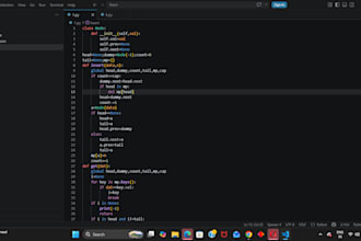 do python projects, assignments, and solve dsa problems