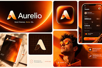 design professional minimalist logo, corporate brand identity guidelines