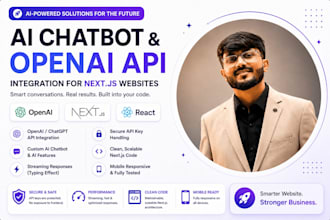 integrate ai chatbot and openai API into your nextjs website