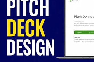 design professional powerpoint slides pitch deck