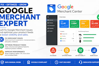 fix google merchant issues and optimize product feeds