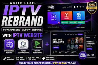 do white label iptv smarters xciptv, tivimate rebrand with iptv website
