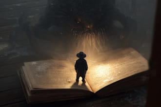 design a premium dark fantasy book cover