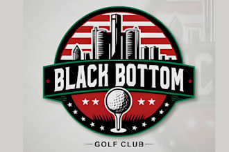 do modern golf logo design