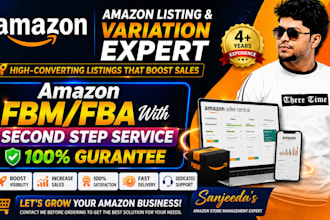 amazon product listing and creating with variation
