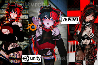 do 3d furry nsfw model, anime vrchat avatar, 3d vtuber, furry avatar, vrc avatar