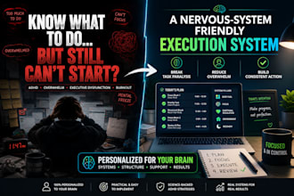 help you overcome adhd paralysis with a custom action system
