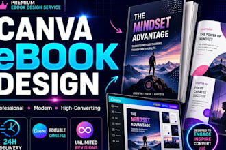 design canva ebook, journal, worksheet, and digital planner