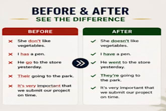 proofread, edit ,correct grammar in essays, articles and documents