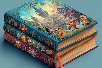 design fun and professional cartoon book covers