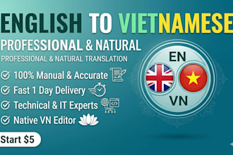 do professional english to vietnamese translation