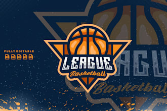 design basketball, football, baseball and hockey sports team logo