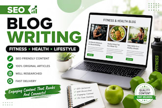 seo fitness health and lifestyle blog writing