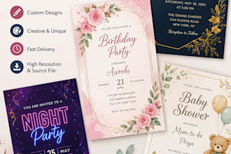 design beautiful invitation cards