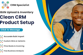 do CRM product upload and inventory setup in zoho bitrix24 pipedrive hubspot CRM