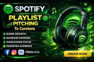 fast organic spotify monthly listeners, spotify playlists and streams growth