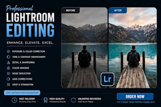 professional photo editing in lightroom