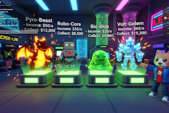 develop steal a brainrot roblox game with custom maps, sab