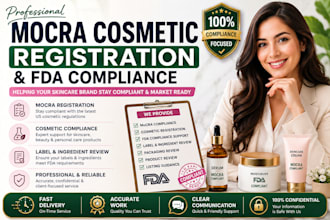 do mocra cosmetic registration and fda compliance for skincare products
