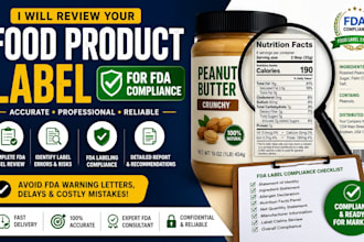 review your food product label for fda compliance and regulations