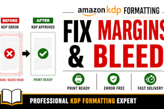 fix margin errors and bleed issues for amazon KDP cover resizing