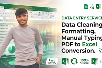 clean, format, merge excel data and convert pdf into excel