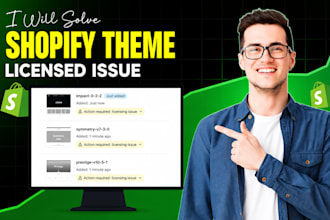 solve any shopify theme licence issue instantly