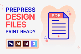 setup prepress print ready cmyk file with bleed crop marks