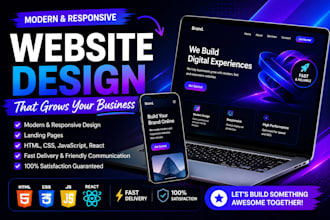 build or fix a modern responsive landing page
