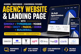 simvoly typedream ycode zyro brizy pagexl dorik builderall agency website