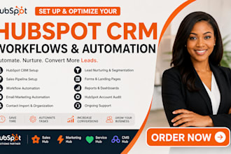 setup hubspot CRM workflows and email automation