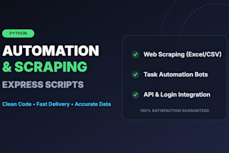 write a custom python script for automation