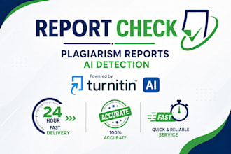 provide urgent plagiarism reports and ai checks for your documents