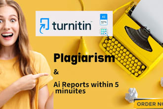provide urgent plagiarism reports and ai checks for your documents