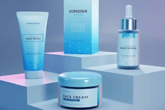 design cosmetic label and skincare packaging for your brand